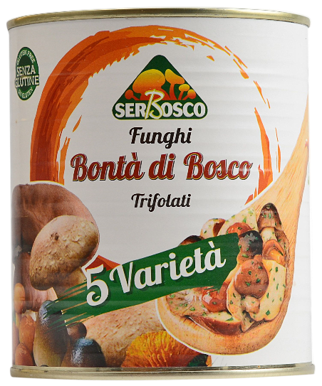 Funghi Trifolati (5 Varieties) - Bonta di Bosco 800g