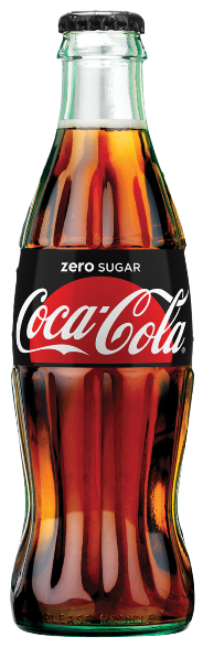 Coca Cola Zero Icon 24 x 33cl Glass