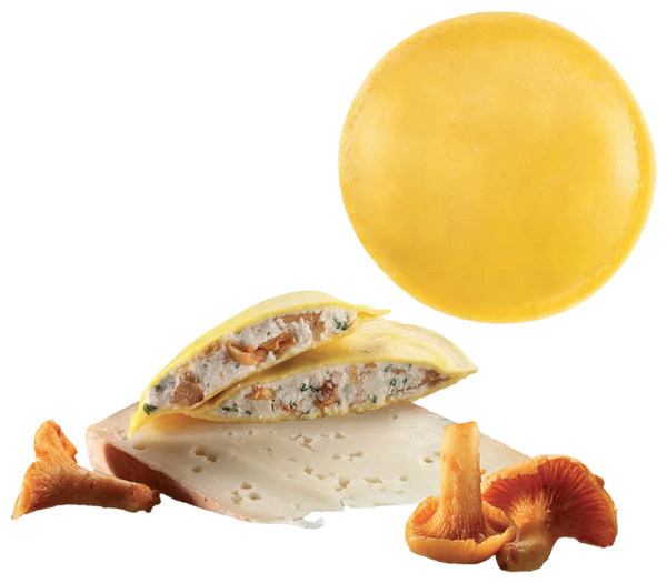 Panciotti con finferli e "Fontina DOP" (Chanterelles and "Fontina DOP")