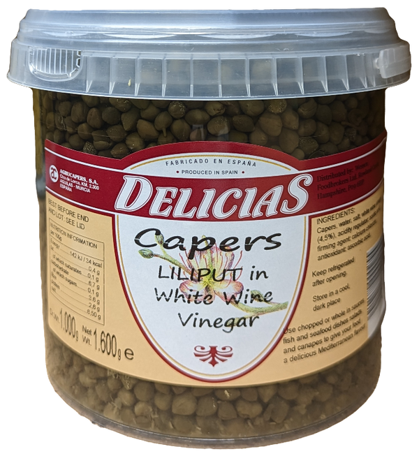 Lilliput Capers in White Wine Vinegar 1.6kg
