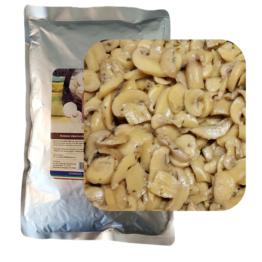 Funghi Prataioli Trifolati (Sauteed Button Mushrooms)