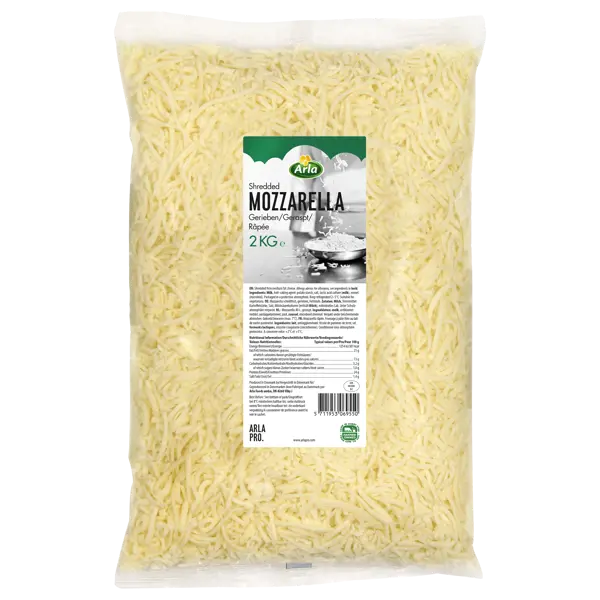 Thin Shredded Mozzarella 6x2kg