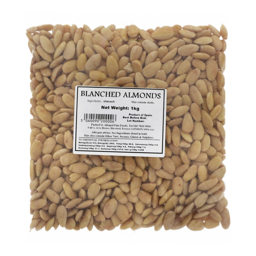 Almonds Whole Blanched 1kg
