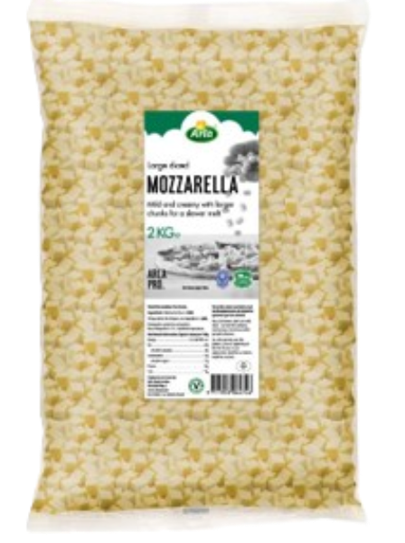 Mozzarella 10mm Large Diced 6x2kg