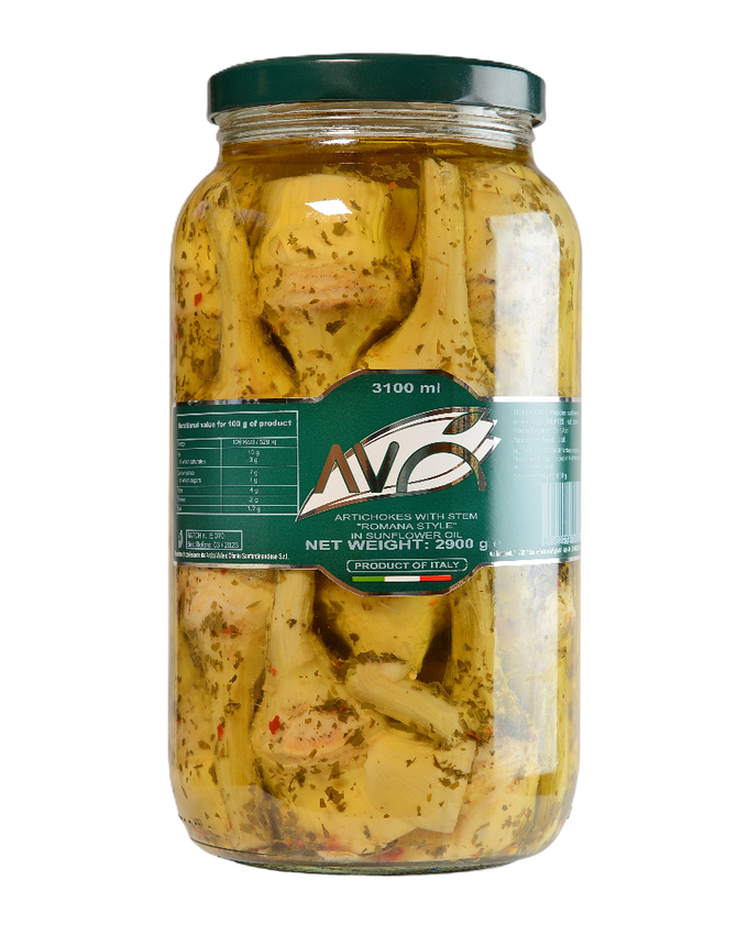Artichokes with Stem in Oil 3100ml