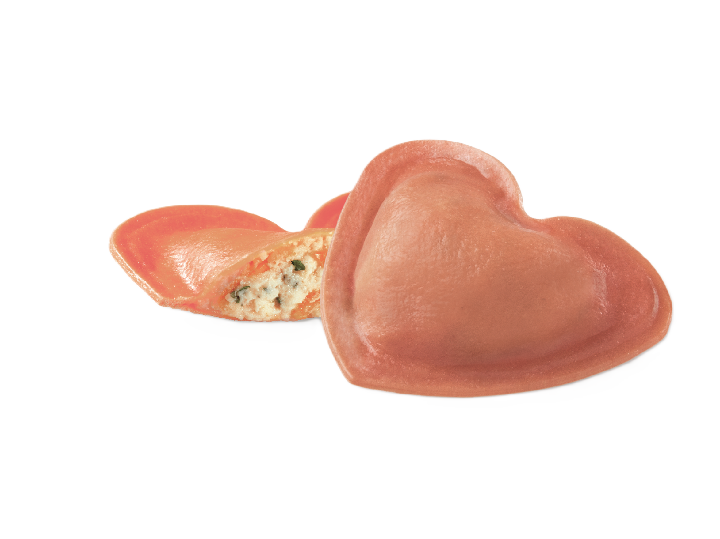 Cuori Rossi Mozzarella di Bufala, Pomodoro e Basilico (Buffalo Mozzarella, Tomato & Basil Red Hearts) 3kg