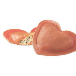 Cuori Rossi Mozzarella di Bufala, Pomodoro e Basilico (Buffalo Mozzarella, Tomato & Basil Red Hearts) 3kg