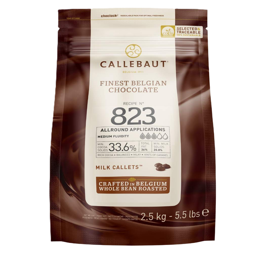 Milk Chocolate Callets Callebaut 33.6% 2.5kg