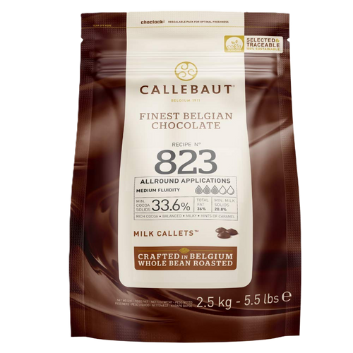 Milk Chocolate Callets Callebaut 33.6% 2.5kg