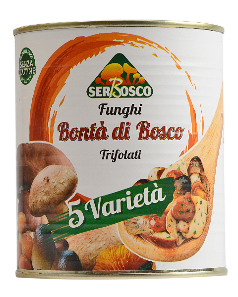 Funghi Trifolati (5 Varieties) - Bonta di Bosco 800g