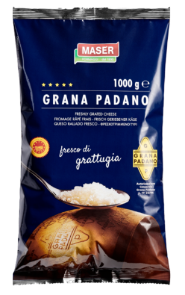Grated Grana Padano 100% 1kg