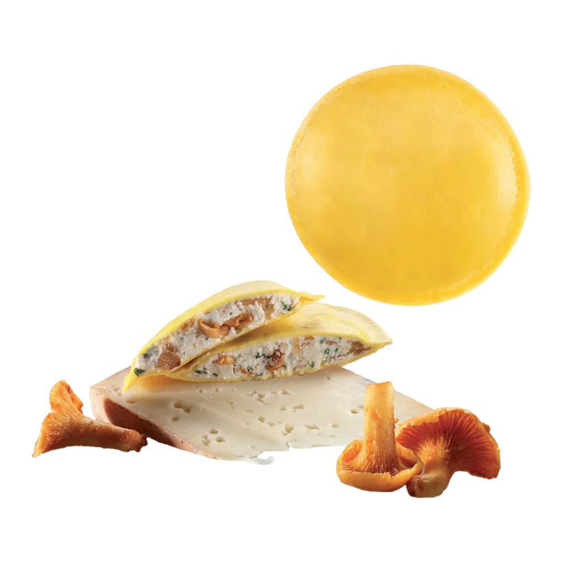 Panciotti con finferli e “Fontina DOP” (Chanterelles and “Fontina DOP”)