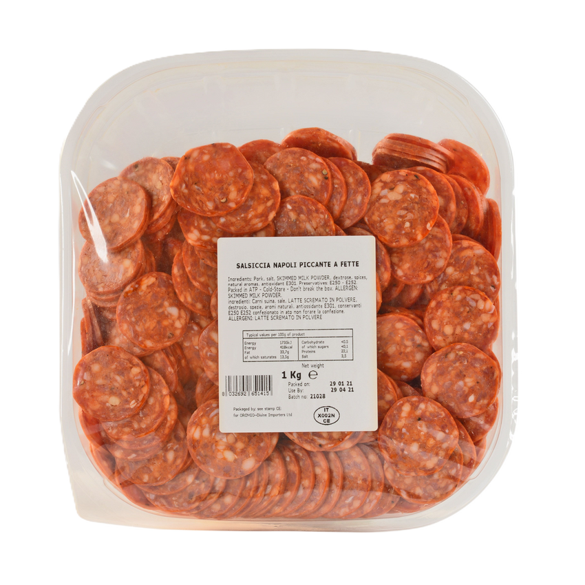 Pepperoni ‘Napoli Piccante a Fette’ ‘Oromio’ 1kg