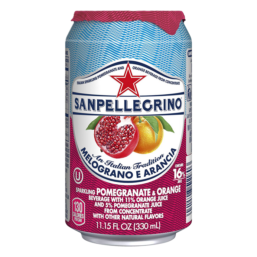 San Pellegrino Pomegranate and Orange 24 x 33cl Cans