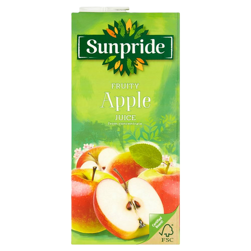 Sunpride Apple Juice 12 x 1ltr