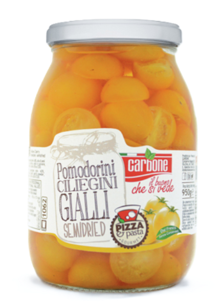 Yellow Semi-Dried Cherry Tomatoes Carbone  1062ml