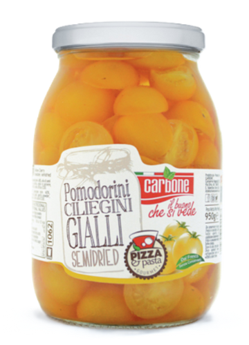 Yellow Semi-Dried Cherry Tomatoes Carbone  1062ml