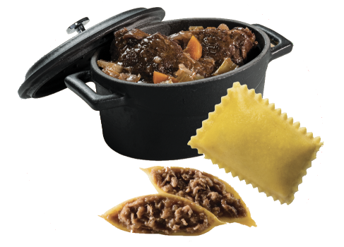 Bauletti con stracotto al Barolo DOCG (Stewed Beef and Barolo) 2kg