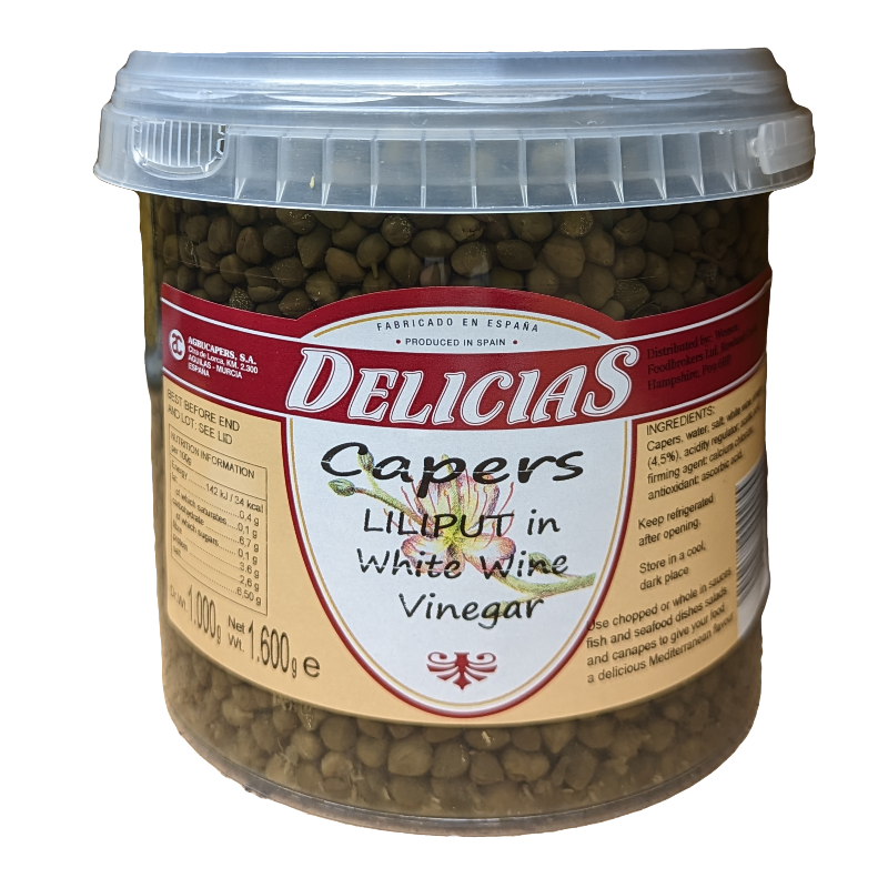 Lilliput Capers in White Wine Vinegar 1.6kg