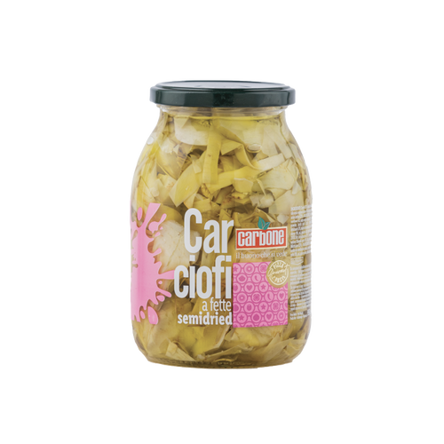 Sliced Semidried Artichoke in Oil - Carbone 1062ml