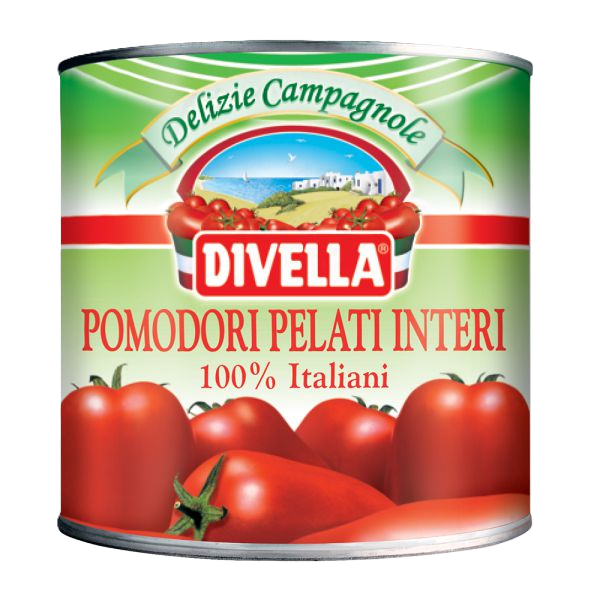 Divella - Peeled Plum Tomatoes 6x2.5kg