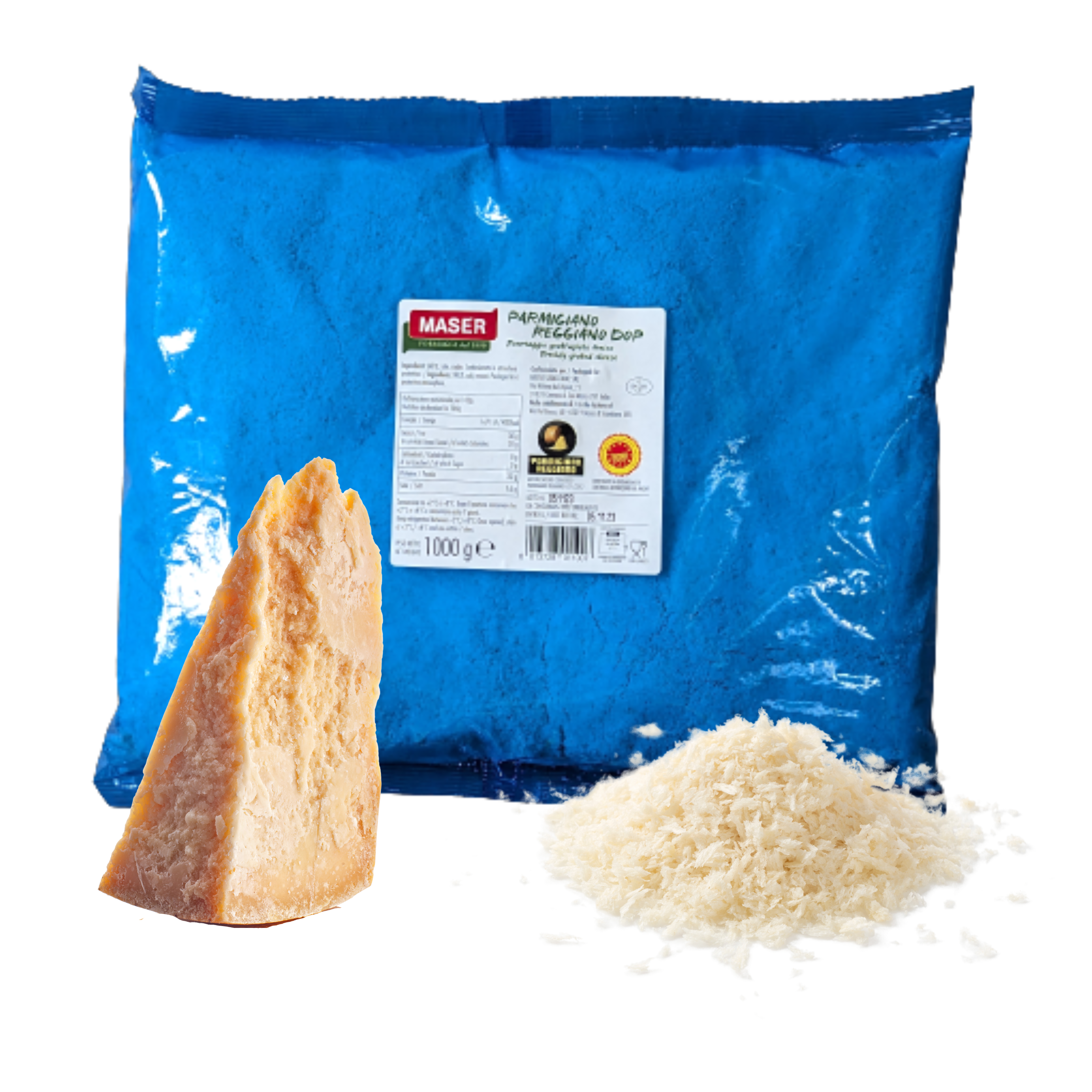 Grated Parmigiano Reggiano DOP 1kg