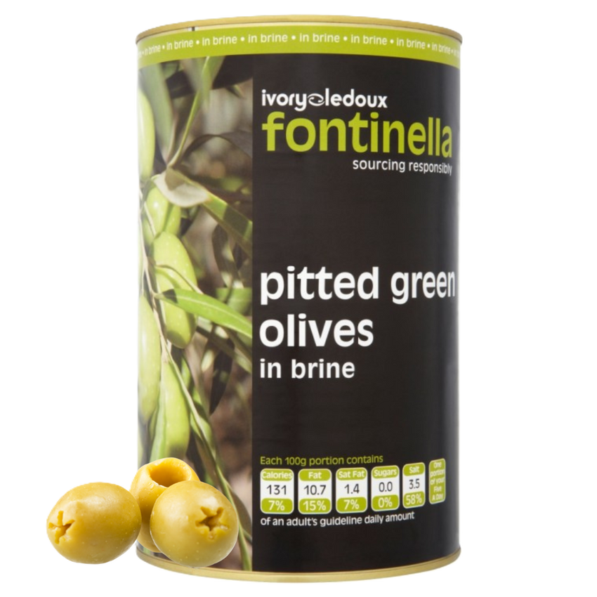 Green Pitted olives 4.25kg (2.5kg)