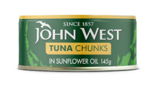 Tuna Chunks in Sunflower Oil - John West 12x160g