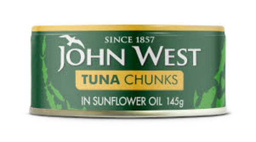 Tuna Chunks in Sunflower Oil - John West 12x160g