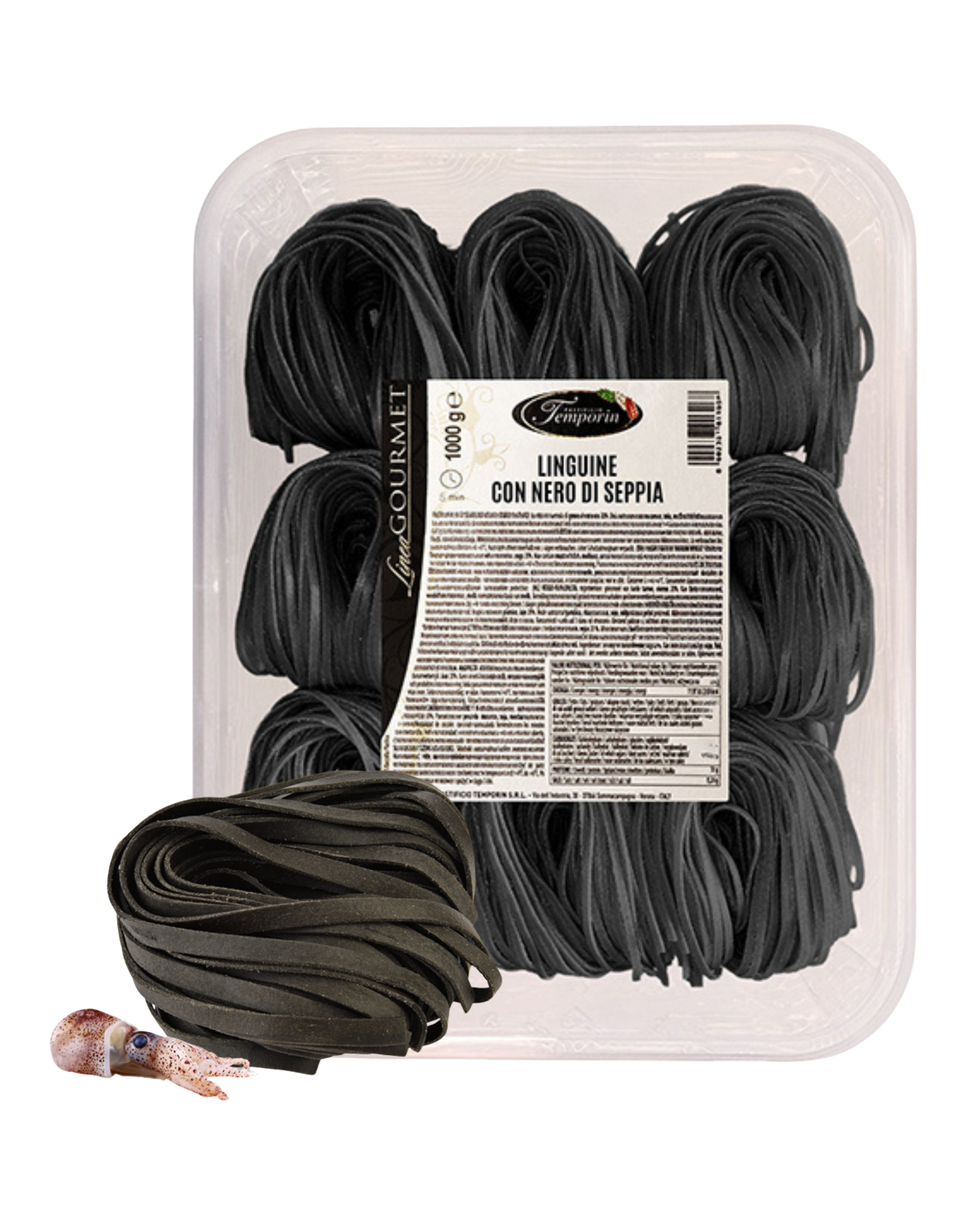 Fresh Linguine al Nero di Seppia - 'Gourmet' (5 x 1kg)
