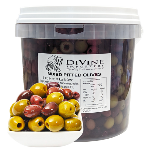 Mixed Pitted Olives (Kalamon and Nocellara) 3kg
