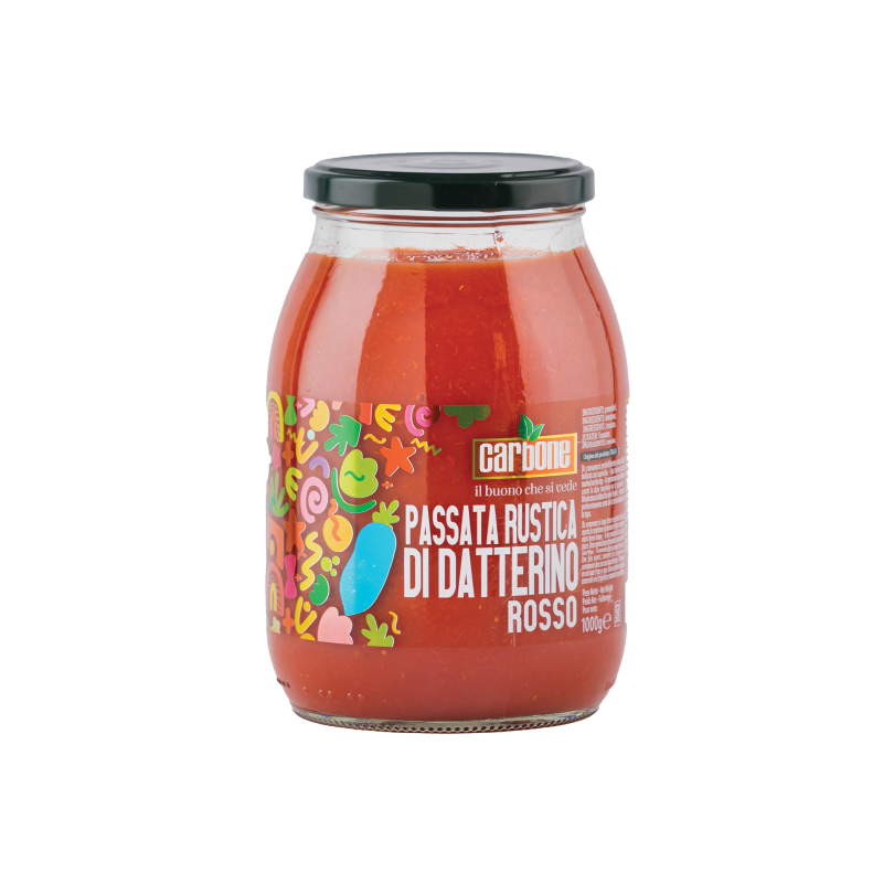 Passata Rustico di Datterino Rosso (Red Datterini Passata) - Carbone 1062ml