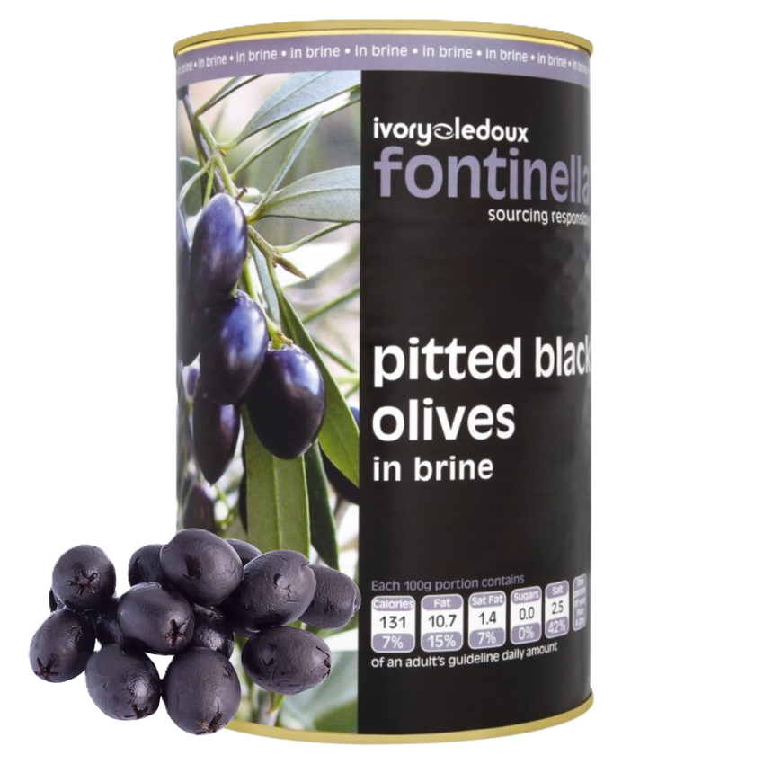 Black Pitted olives 4.25kg (2.5kg)