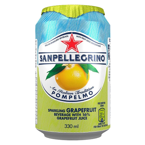 San Pellegrino Pompelmo (Grapefruit) 24 x 33cl Cans