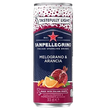 San Pellegrino Pomegranate and Orange 12 x 33cl Cans