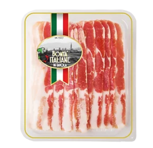 Sliced Pancetta Tesa Affumicata 500g