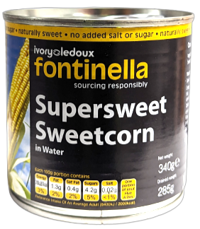 Supersweet Sweetcorn in water 12 x 340g
